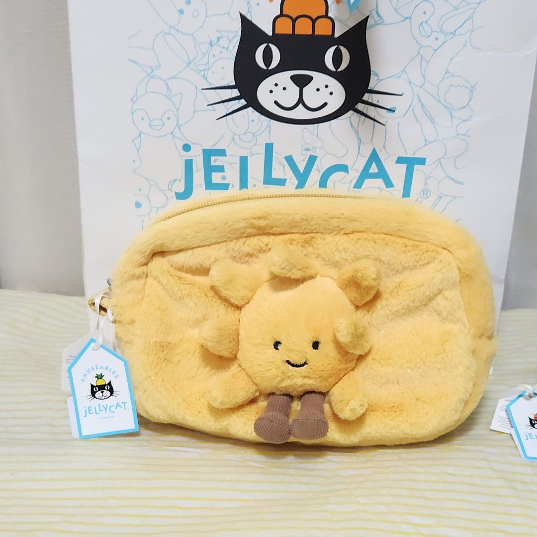 [Instock] Authentic Jellycat BNWT Amuseable Sun pouch (Category: Toys & Games) located in Singapore. Submitted by yunaarina (Listing ID 1377817304, Image 1). Description: I Sell only 💯Authentic Jellycat with BNWT !! Instock Jellycat can be collected on the same day too! Free Face Picking 💖 Jellycat Gift Bag is available as add on $10[got limited only] Premium Blue Jellycat Gift bag $20 prefer meetup @Hillion mall Add on $ 3 for smart pac Tracki