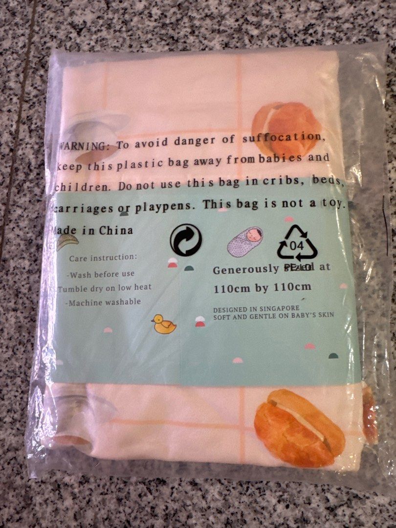 Joyann polo bun design newborn swaddle 110x110cm (Category: Babies & Kids Fashion) located in Singapore. Submitted by joeylny (Listing ID 1377824855, Image 3). Description: Smooth as butter. Brand new in bag. Lovely newborn gift for girl or boy. 110x110cm BNWT Kept in plastic bag. Never used. self collect at 352 Balestier road 329780 or add $5 for courier .