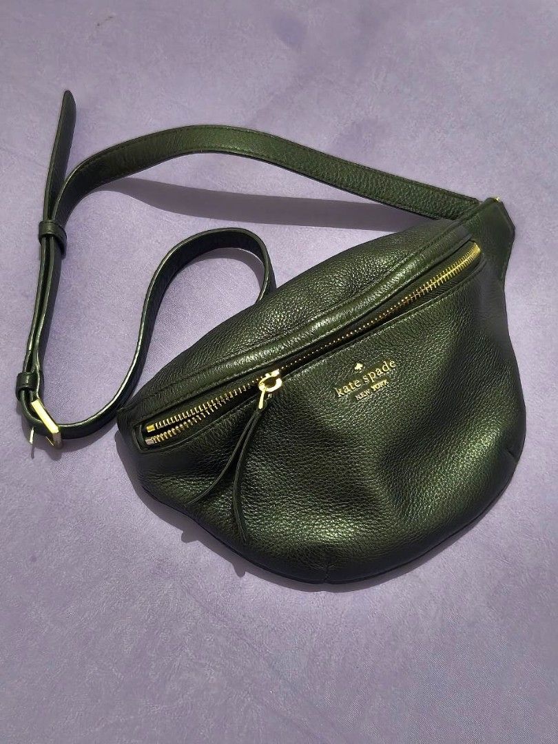 Authentic Kate Spade Jackson Belt Bag - Black Pebble Leather (Category: Cross-body Bags) located in Makati City. Submitted by yenpreloveditems (Listing ID 1377861941, Image 1). Description: Kate Spade Jackson Belt Bag – Black Pebble Leather 📍 Bought in Japan 👜 Rarely used – excellent condition, still looks brand new Stylish and functional belt bag in classic black pebble leather. Can be worn around the waist or as a crossbody for hands-free con
