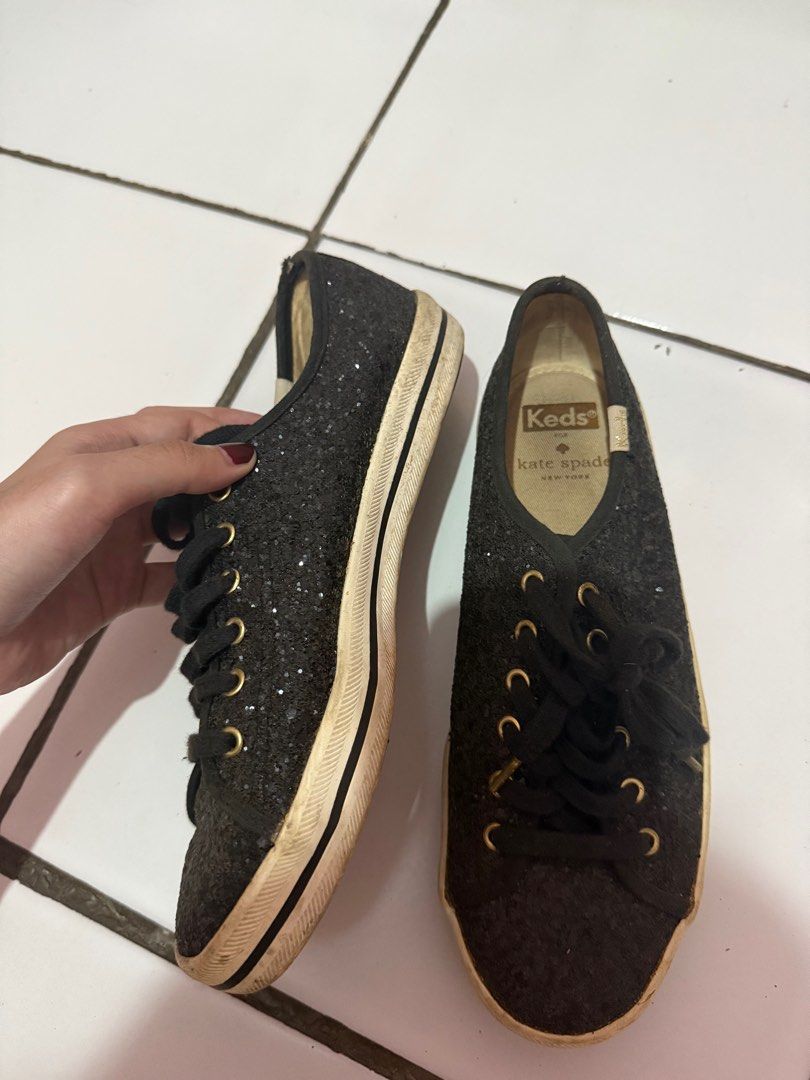 Sepatu Kate Spade (keds) Sparkle Black