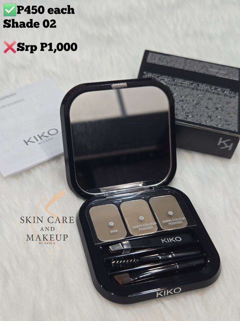 Kiko Milano eyebrow expert palette (Category: Makeup) located in Imus. Submitted by chie0308 (Listing ID 1377842957, Image 3). Description: Rustan's pullout (some of the boxes are dirty/dented but sealed inside) Imus cavite location.