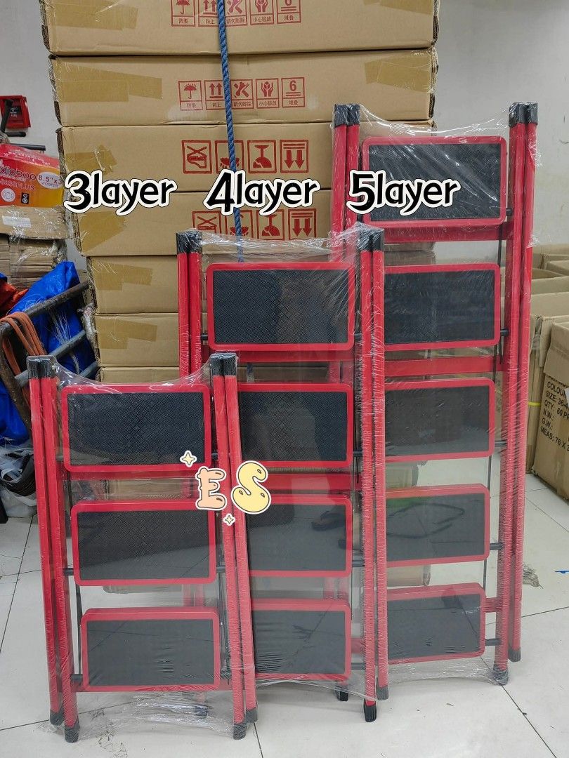 Ladder foldable (Category: Ladders & Steps) located in Manila. Submitted by minidivisoria (Listing ID 1377921599, Image 1). Description: 6➖➖➖Ladder Foldable➖➖➖ 3layer 750 4layer 900 5layer 1000.