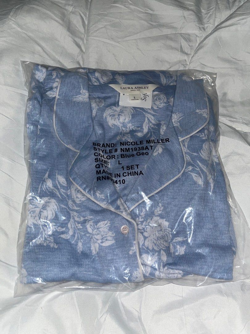 Laura Ashley & Juicy Couture (Category: Undergarments & Loungewear) located in Makati City. Submitted by patricisabel (Listing ID 1377931577, Image 1). Description: Laura Ashley & Juicy Couture Adult Sleepwear • Cotton • Super soft fabric! • Runs big Note: Please manage your expectations as these are factory excess. .