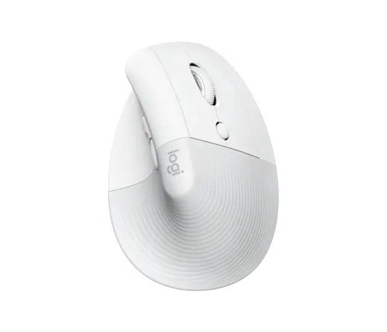 Logitech Lift Vertical Ergonomic Mouse - White