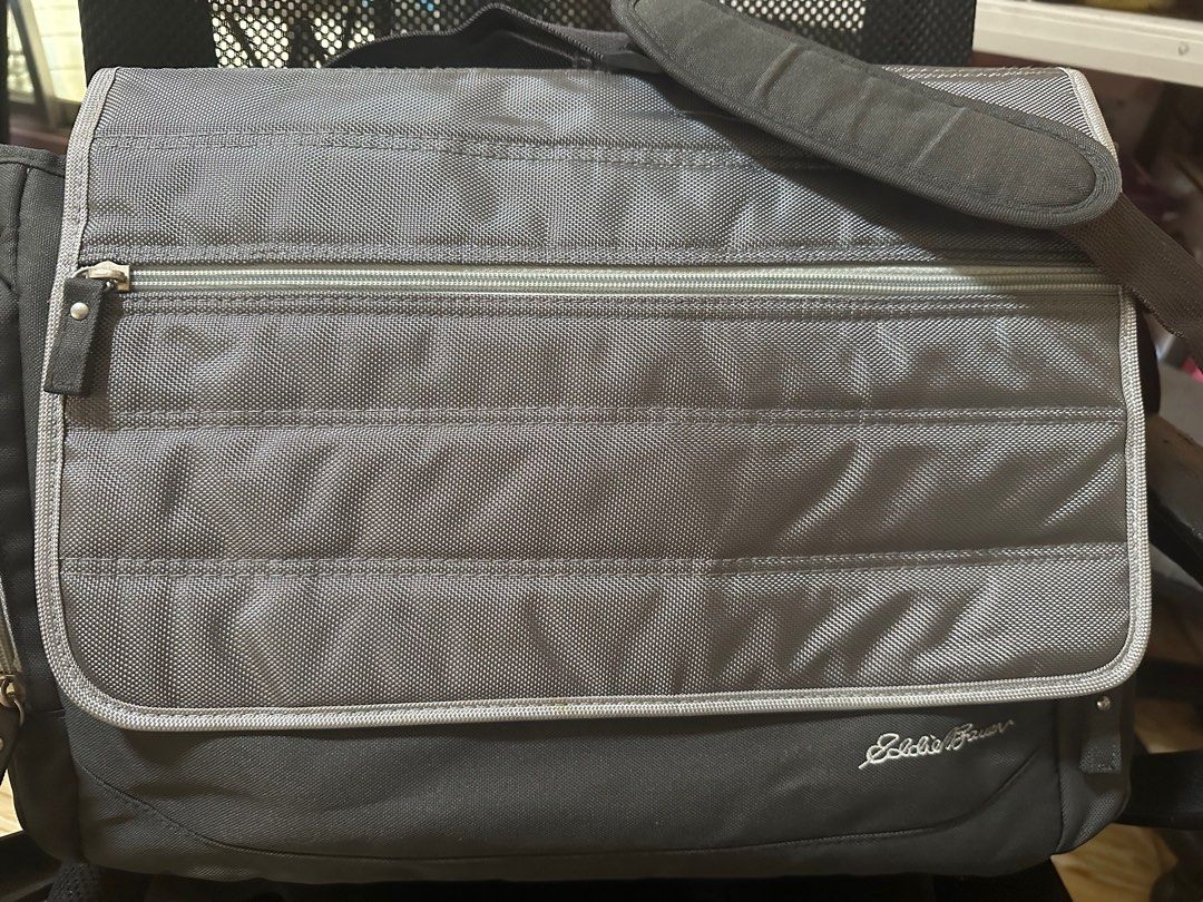 Maternity/Nursing baby bag (Category: Other Babies Going Out Needs) located in Marikina City. Submitted by fabfinds_online2024 (Listing ID 1377841032, Image 1). Description: Go bag with many compartment like for baby bottles, diapers, clothes, toiletries etc. With baby mat for changing diapers.