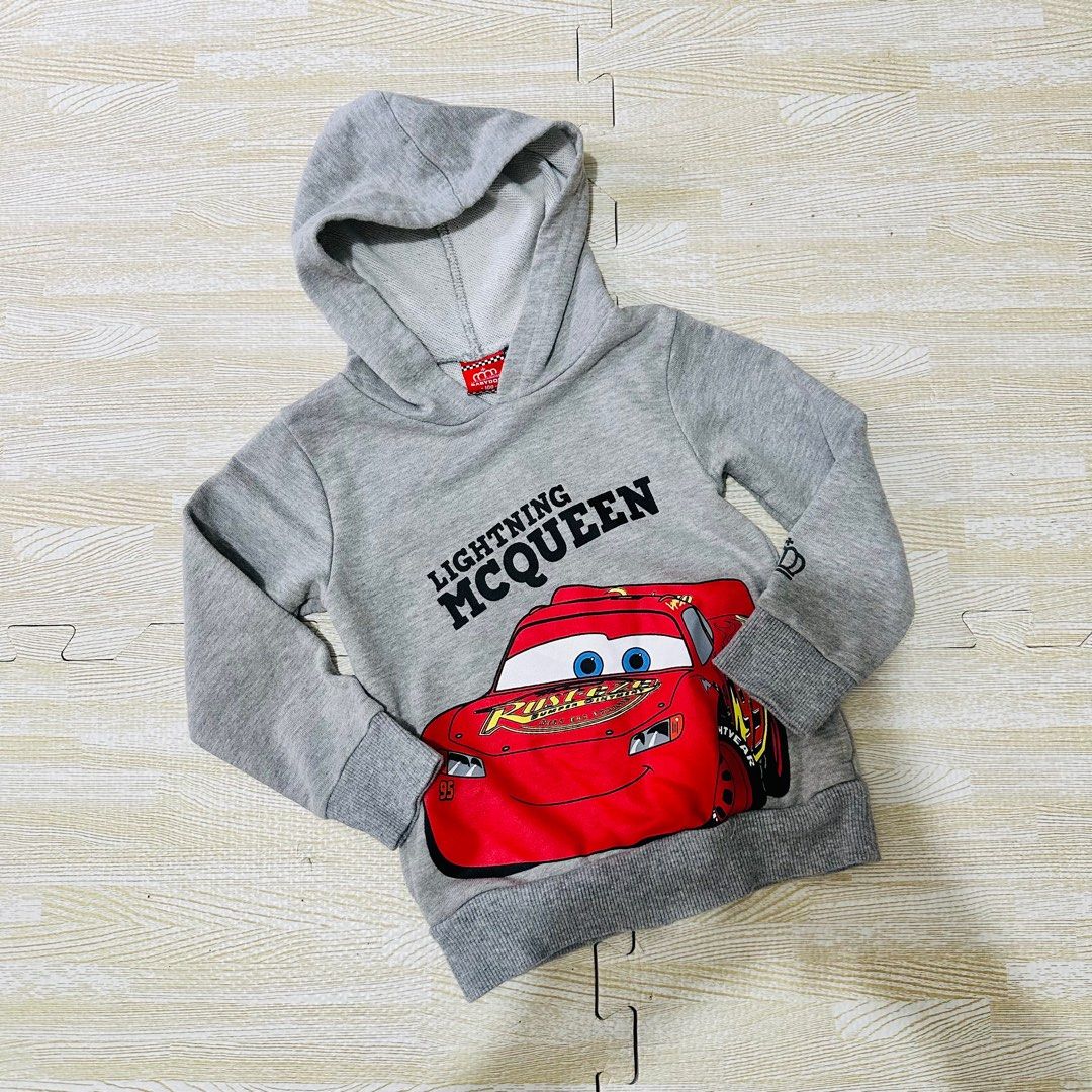 Mcqueen hoodie (Category: Babies & Kids Fashion) located in Las Pinas. Submitted by apdeclutter (Listing ID 1377852064, Image 1). Description: Size 100 1 to 3yo.