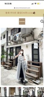 Mimooroom/ mimoo room/ transparent layer/ tie-up sheer outerwear/ outerwear/ full-body outerwear64234003915779110