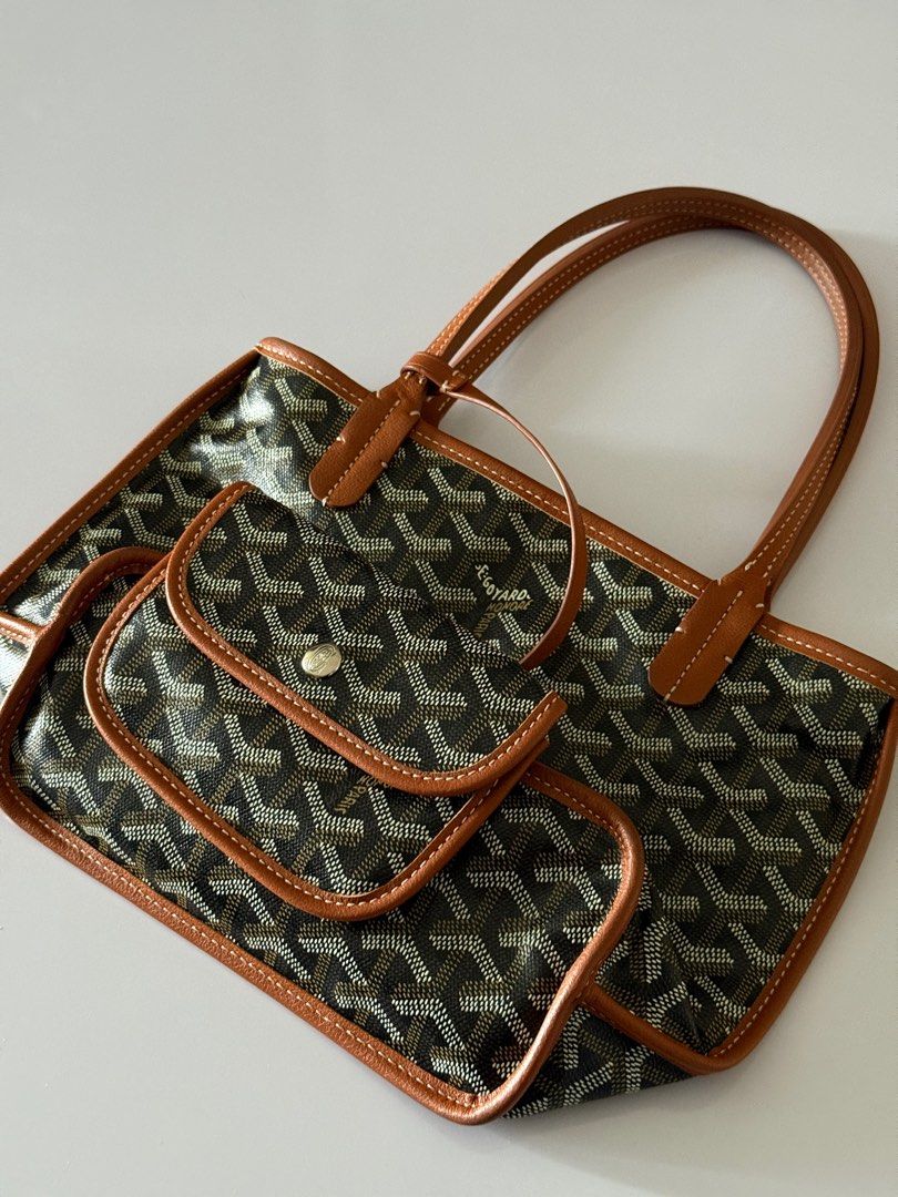 Taupe Bag PolÃ¨ne Bag Mini Anjou Bag, Barang Mewah, Tas Dompet Di