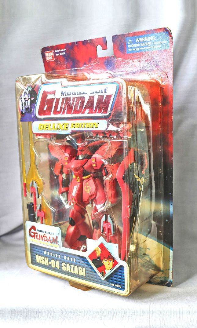 MSN-04 SAZABI MSG - Char's Counter Attack DELUXE EDITION 1/144 Scale Articulated GUNDAM MODEL FIGURE Bandai MINT IN CLAMSHELL/B-NEW (Category: Gundam & Model Kits) located in Cebu City. Submitted by newtype2501 (Listing ID 1377851255, Image 2). Description: --------------------------------- Product Info/Details --------------------------------- *Anime Reference: - Mobile Suit Gundam - " Char's Counter-Attack " *Mecha ID: MSN-04 Sazabi *Product Li