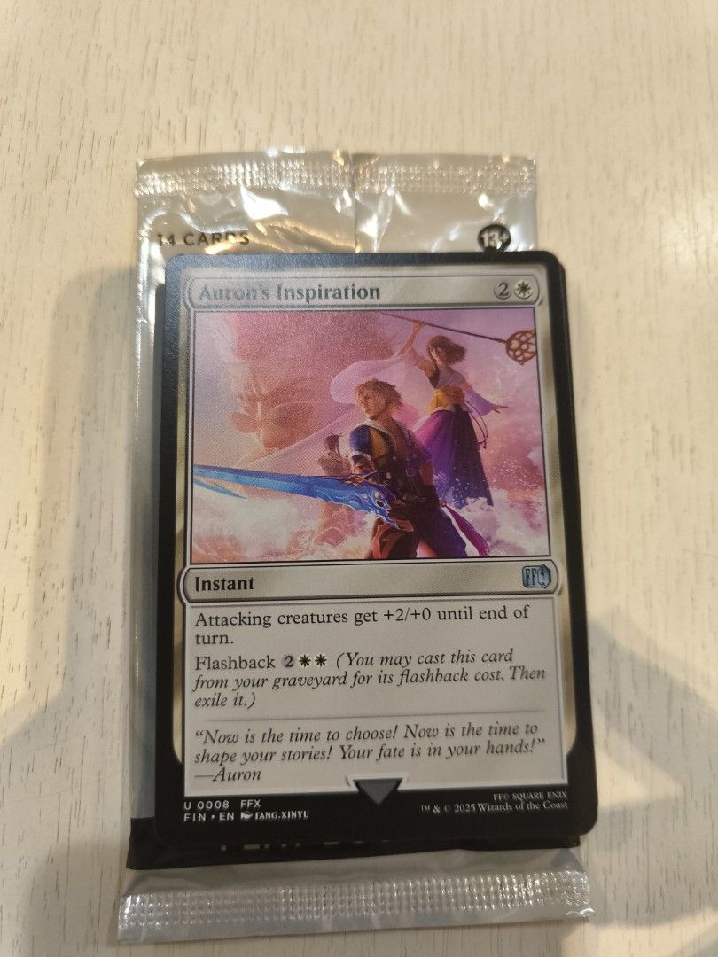 MTG X FF [0008] - Auron's Inspiration, Hobbies & Toys, Memorabilia &  Collectibles, Vintage Collectibles on Carousell