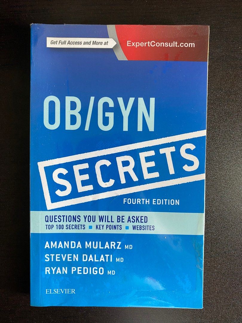OB/GYN Secrets 4th Edition (Category: Textbooks) located in Cebu City. Submitted by geez_md (Listing ID 1377935220, Image 1). Description: PLE review Dm for inquiries.