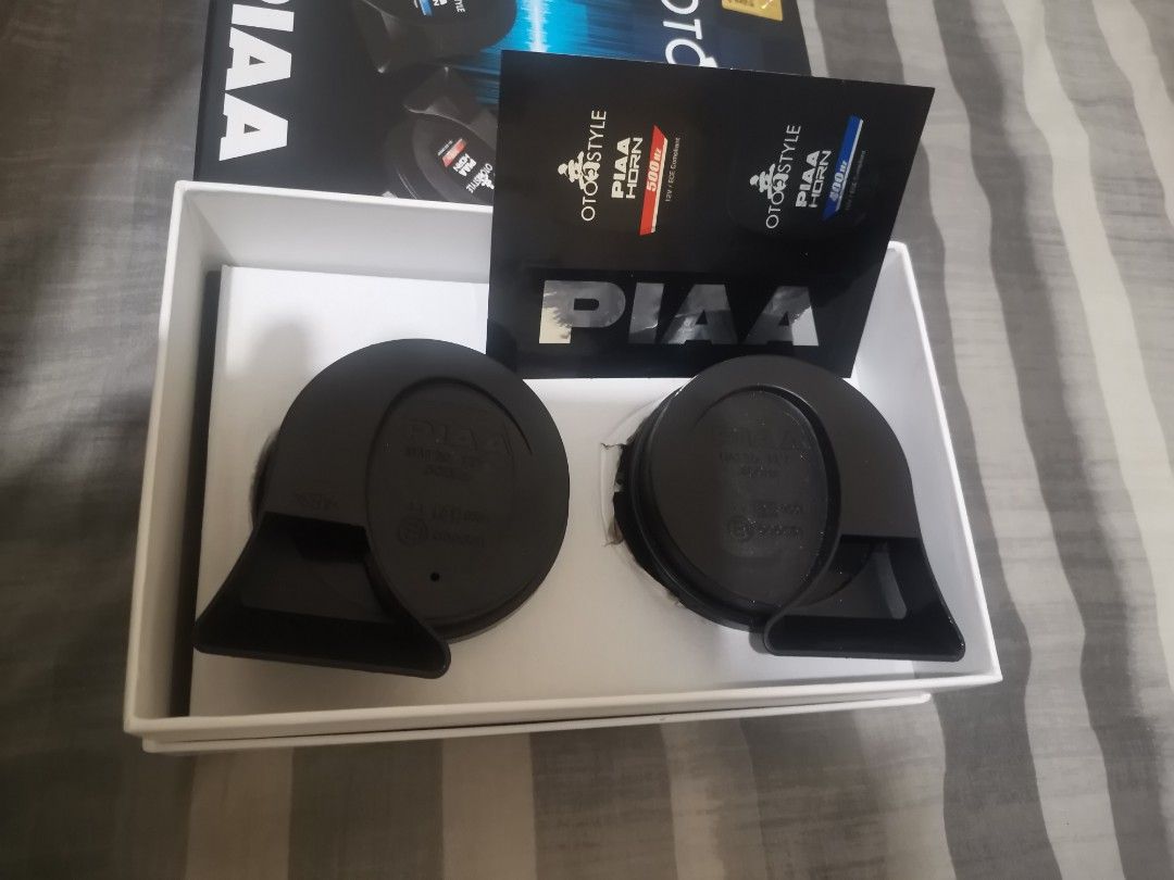 PIAA horn (Category: Lightings, Horns, and other Electrical Parts and Accessories) located in Rizal. Submitted by rynkrby (Listing ID 1377916197, Image 3). Description: Nabuksan lang. Nagbago isip na ipakabit Lalamove nalang po para di hassle. VC nalang po pag shipping na.