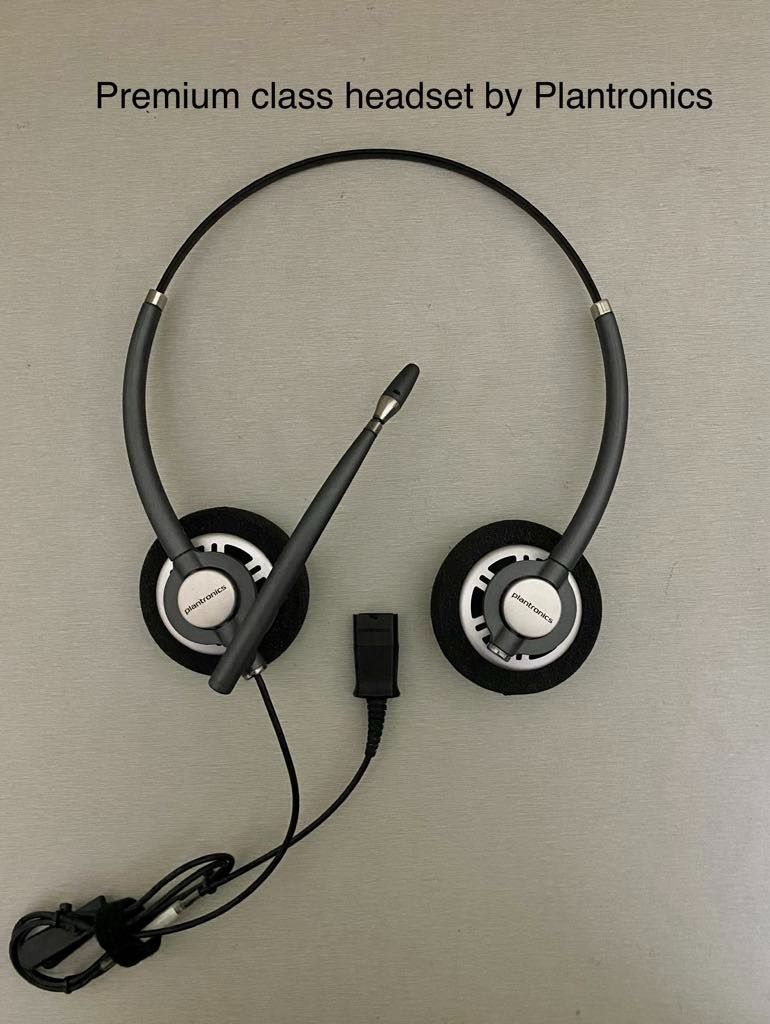 Plantronics Headset with USB Connector (Category: Office & Business Technology) located in Quezon City. Submitted by connection23 (Listing ID 1377791516, Image 1). Description: Plantronics Headset best for work from home. Inclusions; 1. Headset (Plantronics HW720) 2. QD Audio Connector (USB) 3. Ear foams (new) Price: Php 900 We do ship and COD thru LBC.