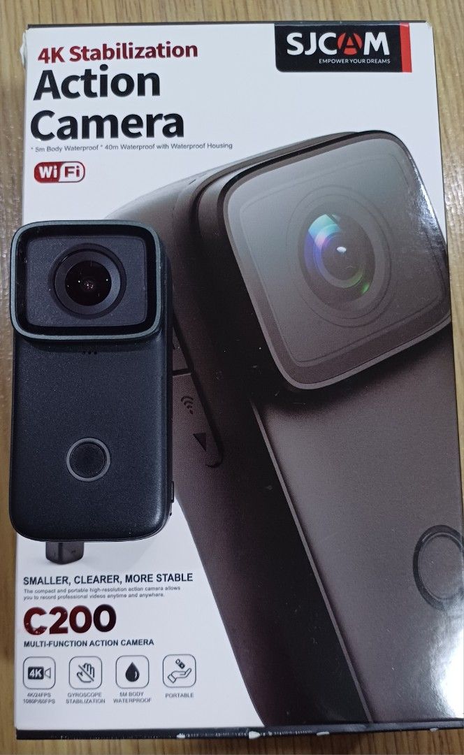 SJ Cam C200 (Category: Video Cameras) located in Quezon City. Submitted by danimaldg2767 (Listing ID 1377834860, Image 1). Description: SJ Cam C200 Action Camera Multi-function action camera Capture and make your every adventure a great memories to watch! ✅ Full HD/4K Video Recording ✅ Waterproof up to [XX] meters ✅ Wide-Angle Lens ✅ Comes with FREE mounts & case ✅ Perfect for biking, vlogging, travel, and underwater shots. Free: SJCam magnetic l