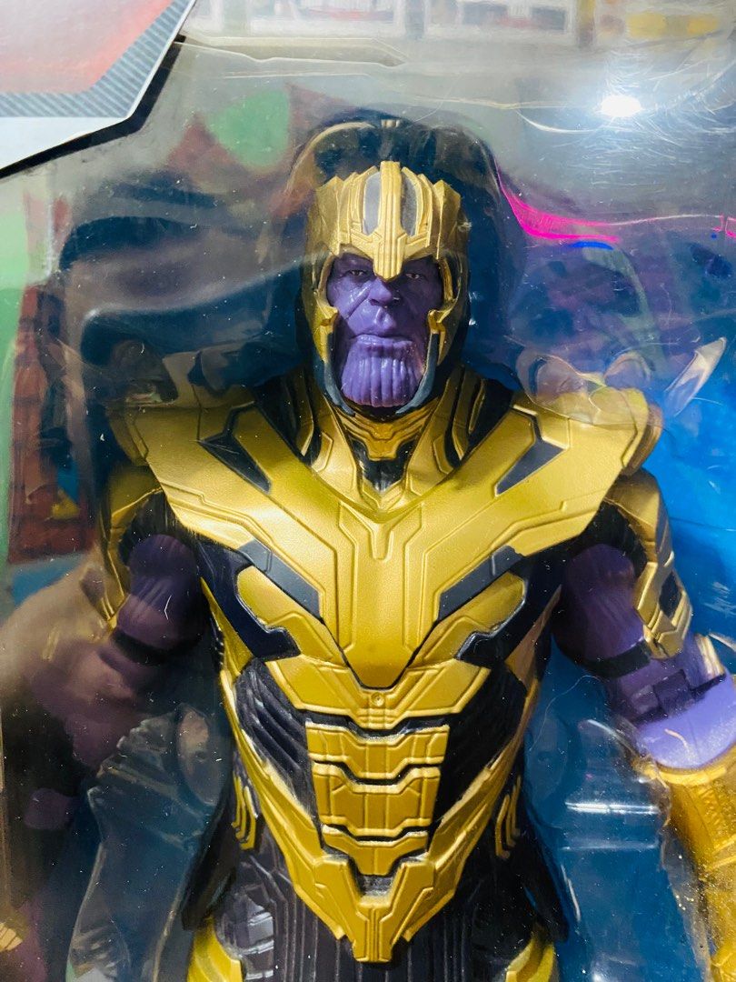 THANOS AVENGERS END GAME 12inch (Category: Western Merchandise) located in Quezon City. Submitted by happy.goodbuy (Listing ID 1377830030, Image 2). Description: 12 inch malakisya may sticker sya ng disney bawas kalat lang.