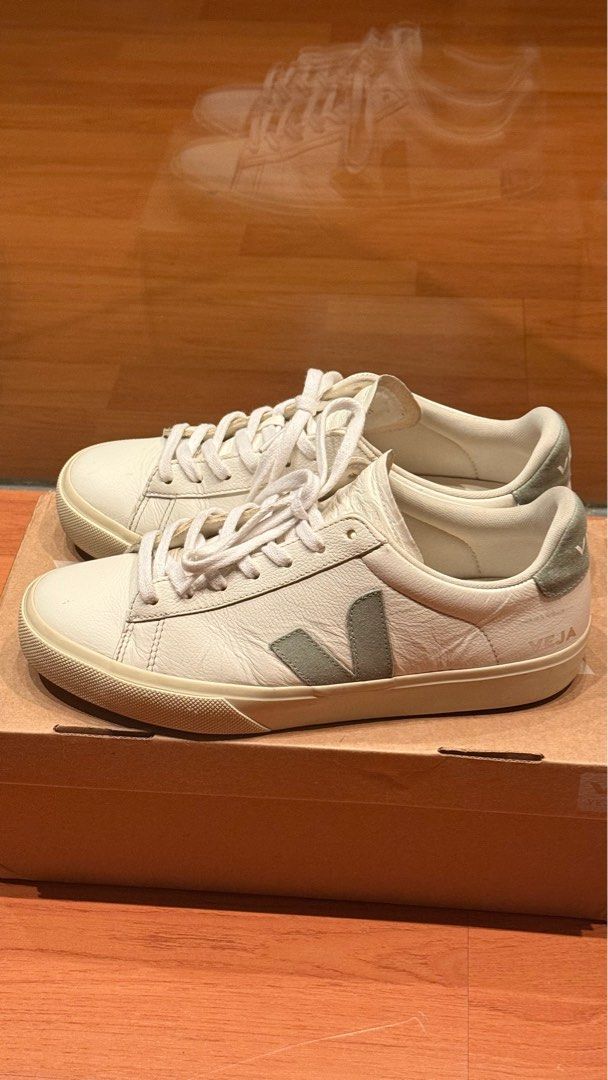 Veja Campo Matcha (Category: Sneakers) located in Makati City. Submitted by raphcamero (Listing ID 1377801407, Image 3). Description: Veja Campo Chromefree Leather Matcha Size: US 9M Condition: 8.5/10 Comes with the box *Not open for any trade. Thanks!.