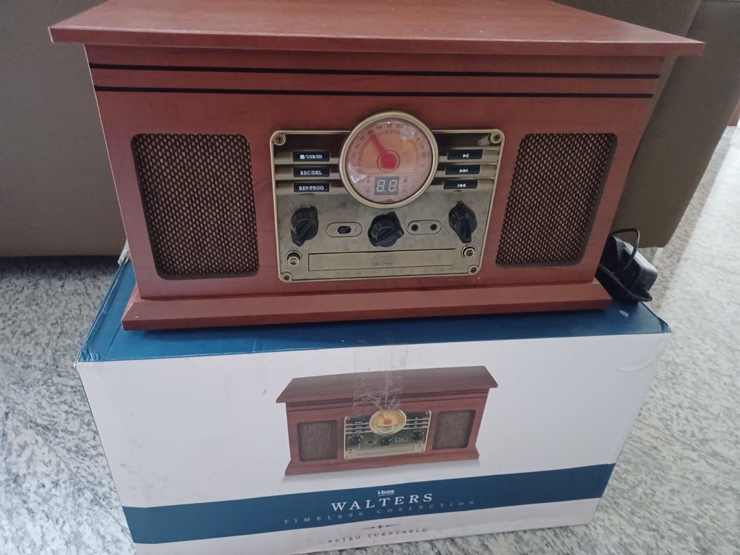 Walters Retro Turntable (Category: Other Audio Equipment) located in Singapore. Submitted by yrlocalshop (Listing ID 1377896291, Image 1). Description: Like new Walters Retro Turntable. Comes with original box and user manual. Perfect for listening to your favorite records. Great gift idea!.