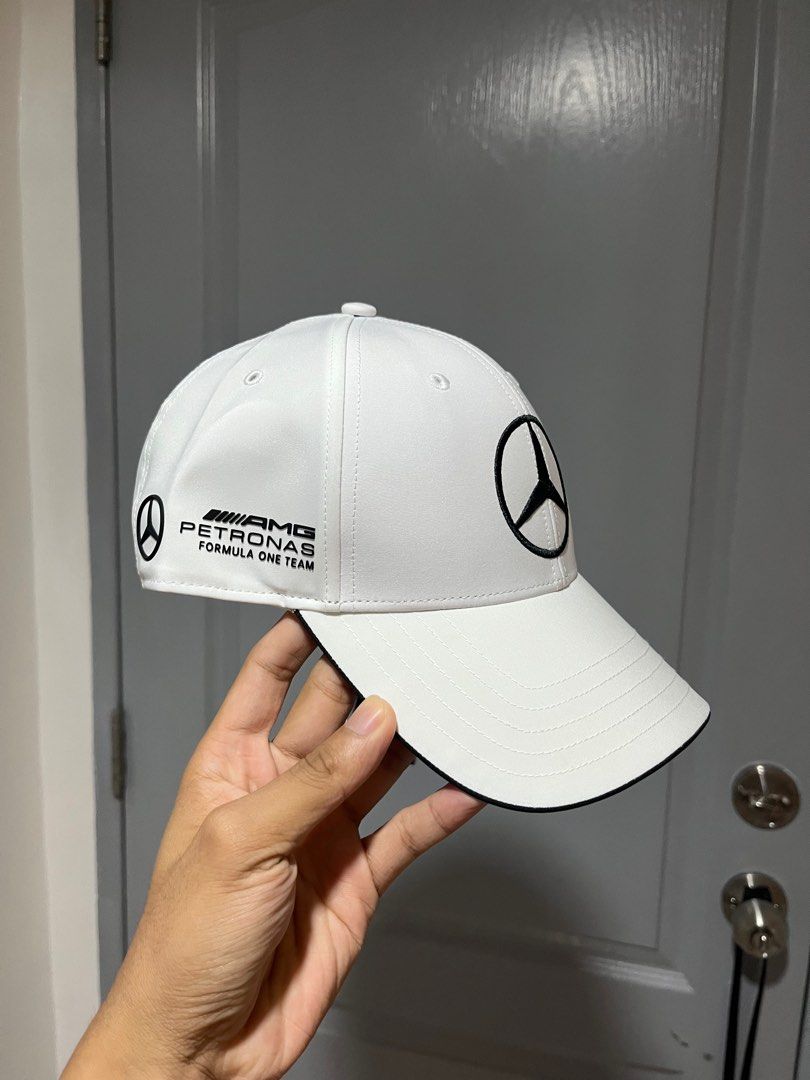 Adidas Mercedes Formula 1 Cap (Category: Caps & Hats) located in Taguig. Submitted by somebanothings (Listing ID 1372888797, Image 2). Description: Adidas Mercedes - AMG Petronas Formula 1 Team Driver White Cap New and unused. Fixed price. Size: OFSM (Men M/L) .