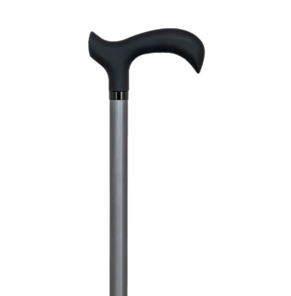 ADJUSTABLE CANE (Category: Braces, Support & Protection) located in Cainta. Submitted by reabilty (Listing ID 1372974790, Image 2). Description: ADJUSTABLE CANE FOR SALE Sturdy, comfortable walking stick made of aluminum with MELBOURNE style soft touch handle made of plastic with soft coating. Height-adjustable Cool Grey colored anodized shaft in matte finish. With black plastic ring and rubber tip. approx. 320g push-button height adjustment appr