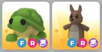 Adopt Me Turtle And Kangaroo (Both RM47 only!), Video Gaming, Video ...