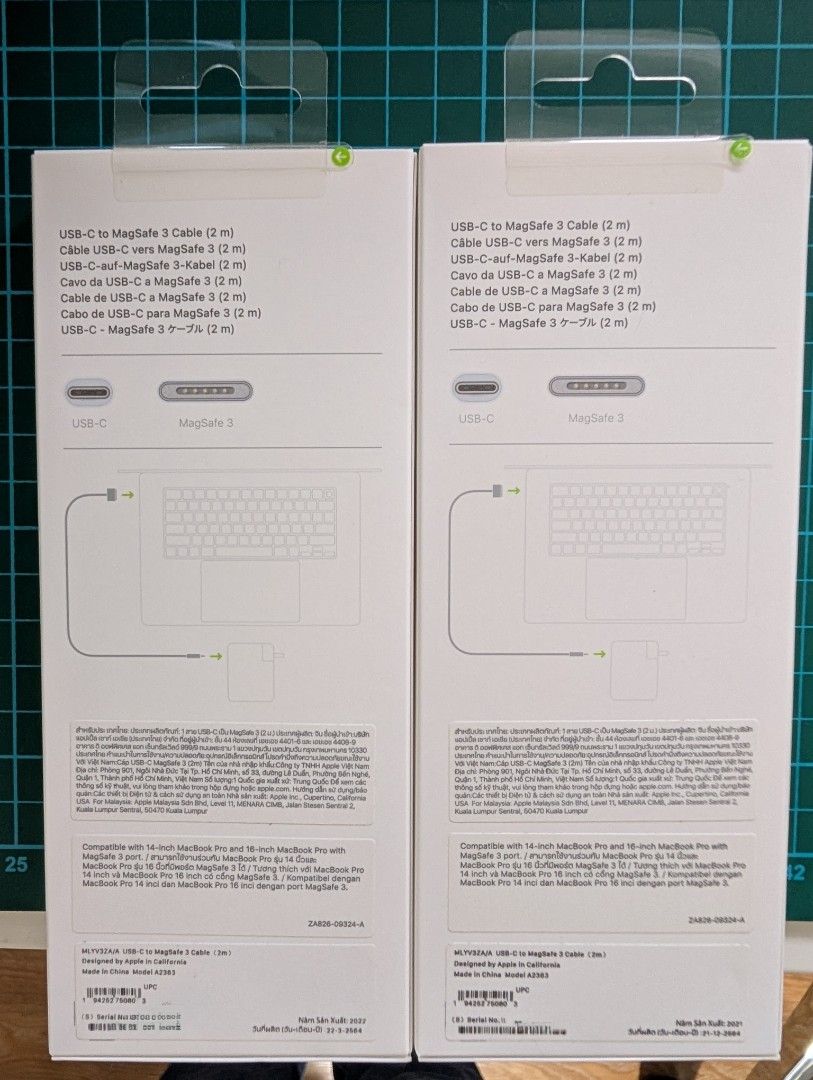 Apple USB-C to Magsafe 2m Cable63208333028353111