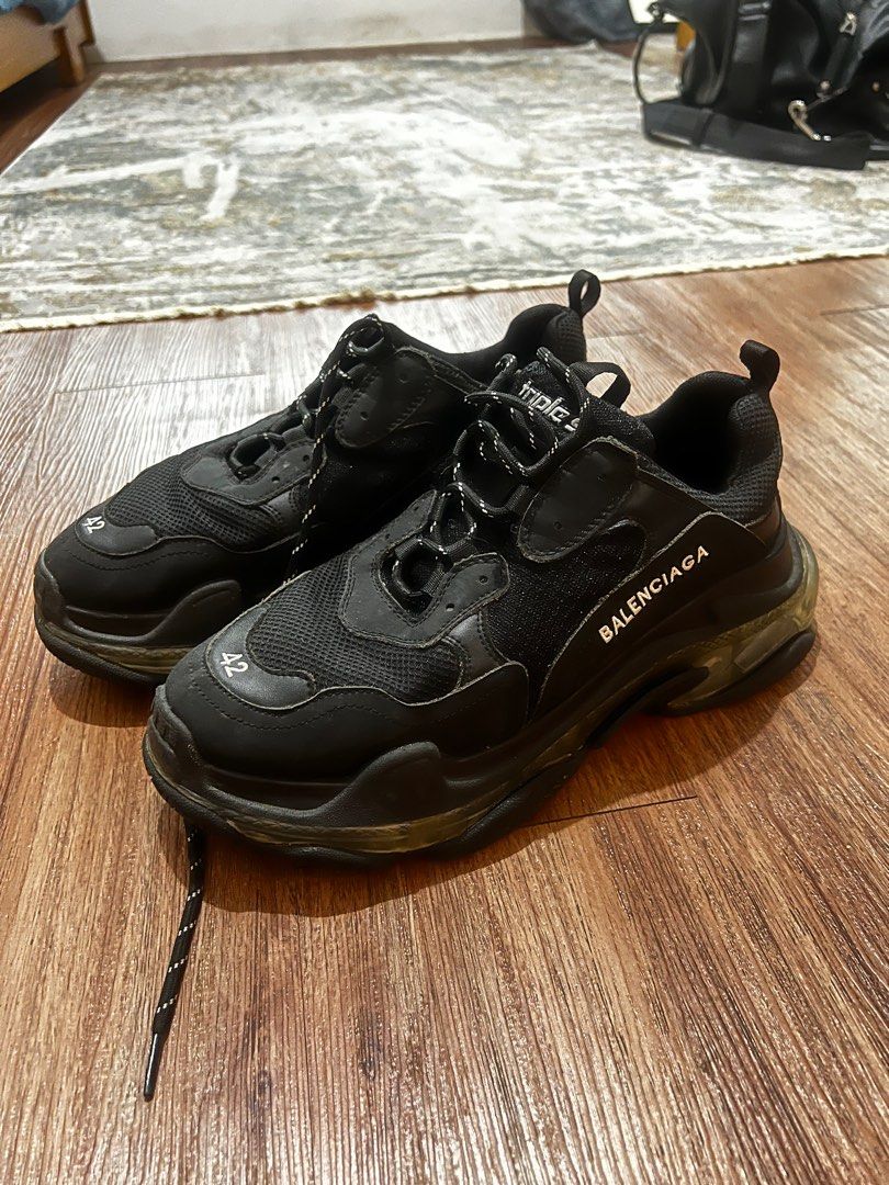 Clear Sole Balenciaga Mens Shoes Sepatu Sneakers With Clear Soles