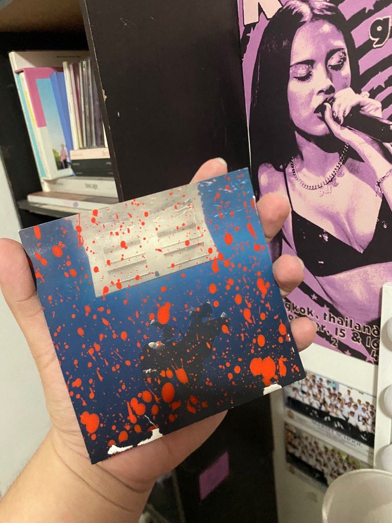 Billie Eilish hand splattered art card (Category: Art & Prints) located in Quezon City. Submitted by chwehansol17 (Listing ID 1373017792, Image 1). Description: selling my hit me hard and soft hand splattered art card with flaws due to packaging and shipping ₱1,200 price is negotiable 📍marikina.