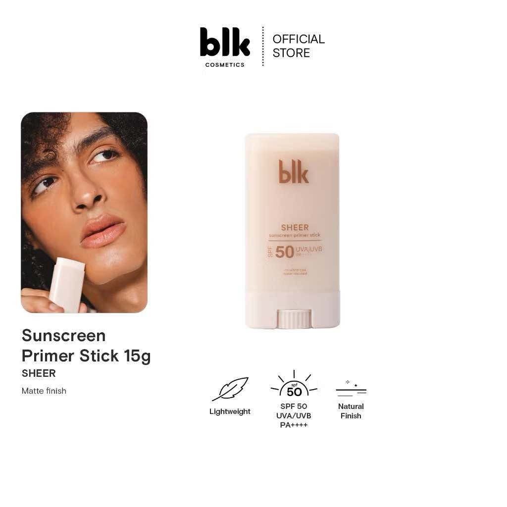 BLK sunscreen primer stick SHEER - sealed (Category: Makeup) located in Santiago. Submitted by jainnesbowtique (Listing ID 1372884624, Image 1). Description: Armor up with this mineral sunscreen stick that works on the skin's surface to physically block UV rays as soon as it's applied, making it safe for the most sensitive skin types, preggies included. Unlike most zinc oxide formulas, this stealthily diffuses mineral filters-no goopiness, no whi