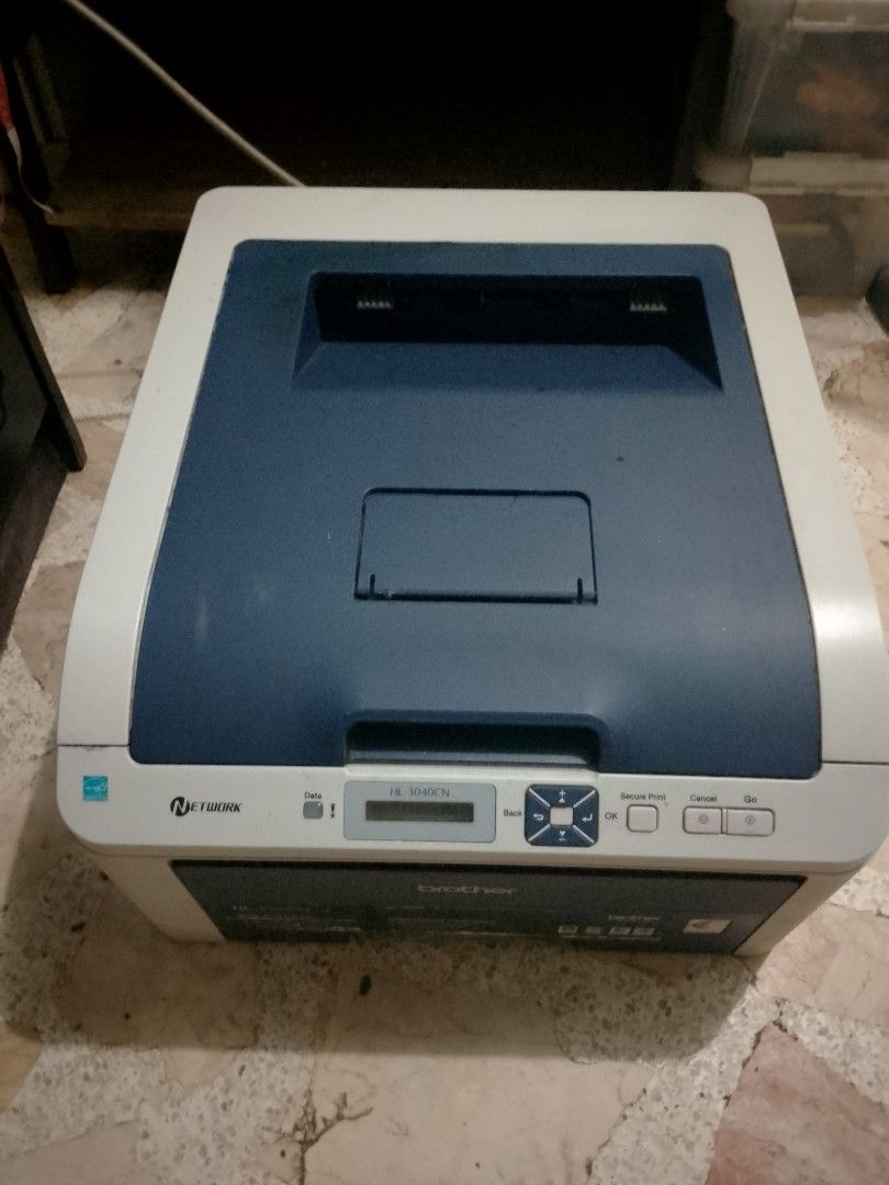 Brother colored laser printer (Category: Printers, Scanners & Copiers) located in Pasig City. Submitted by symone8 (Listing ID 1372933946, Image 1). Description: Laser Colored printer Issue: no ink and drum error Negotiable with free extra toner cartridge.
