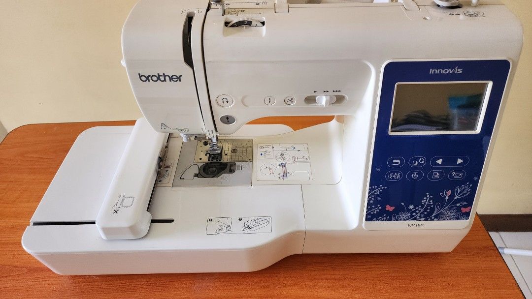 Brother Sewing Machine (Category: Other Home Appliances) located in Singapore. Submitted by junyusan (Listing ID 1372908551, Image 3). Description: Almost like new brother sewing machine. bought it as hobbies but work taking away the time . the machine is come with embroidery unit .can custom your own design and embo into your own bag or clothes. with the machine you can get all the sewing stuff which i bought alot..