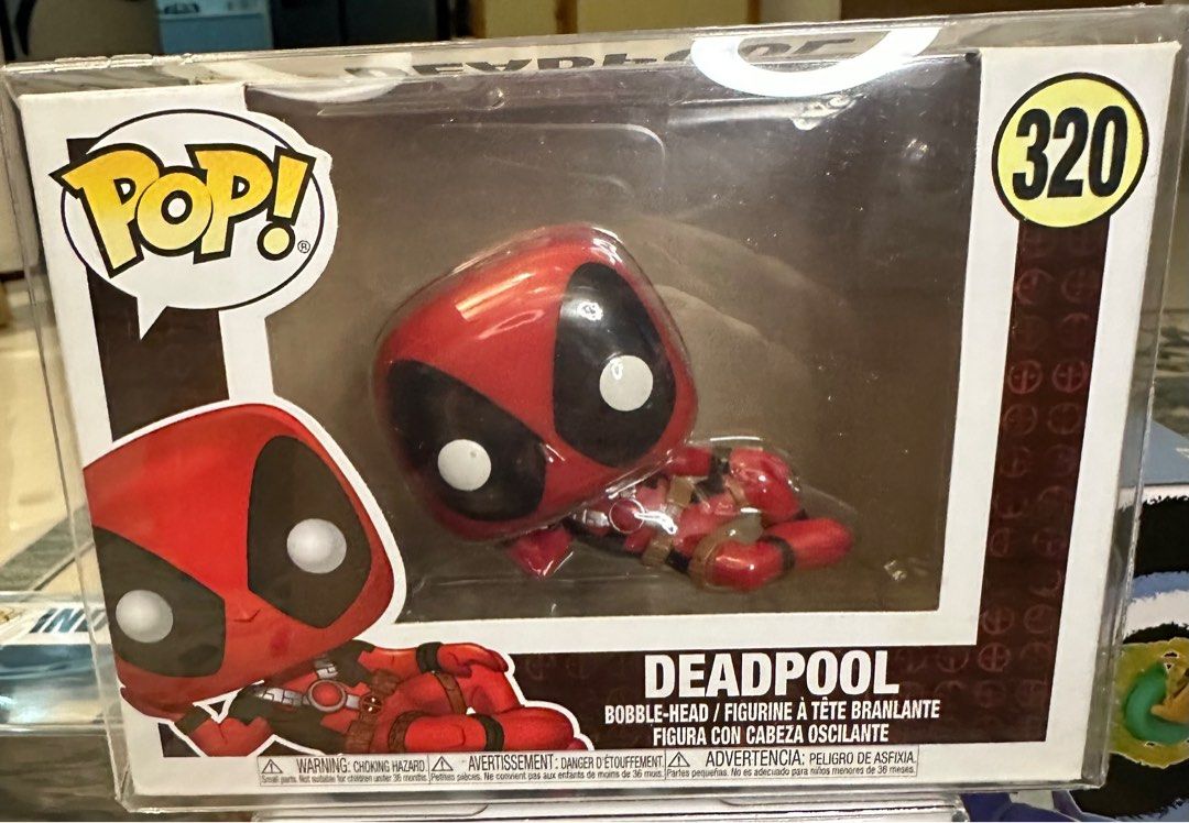Deadpool #320 (Category: Toy Figures) located in Singapore. Submitted by farrrrrrfaraway (Listing ID 1373009682, Image 1). Description: Kept in protective cover.