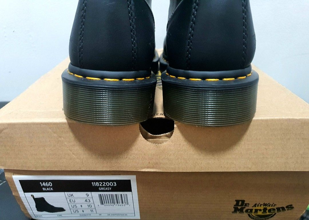 Dr martens greasy leather 9uk 10us (Category: Boots) located in San Juan City. Submitted by spohc (Listing ID 1372871971, Image 3). Description: wts my doc martens 1460 greasy leather slightly used, like new condition size 9uk, 10us negotiabpe for sure buyers thanks 🙏.