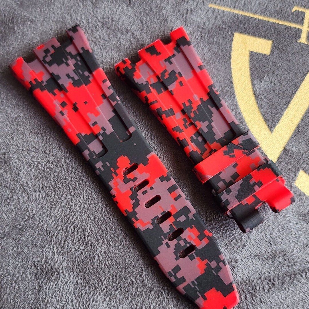 Horus red digital camo digi Watch Straps 42mm Audemars Piguet Royal Oak ...
