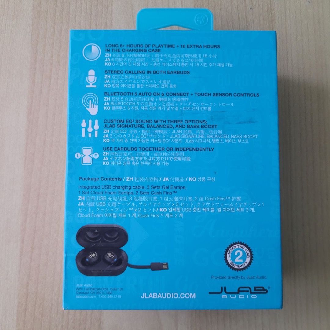 JLab Buds Air Icon Gold True Wireless Earbuds (Parts), Audio, Earphones ...