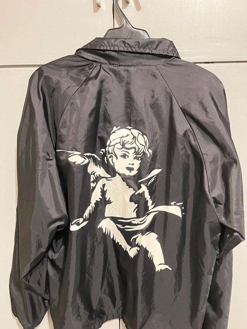 Kanye West GOOD Music Coach Jacket (Category: Coats, Jackets and Outerwear) located in Manila. Submitted by errrrt (Listing ID 1372897297, Image 2). Description: Kanye West GOOD Music Coach Jacket Size Medium 9/10 Condition PHP 9,000 steal price (valued at around $200 on Grailed) Meetups: Alabang Town Center Evia Greenbelt Taft Ave Buyer shoulders shipping.