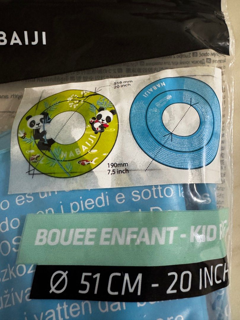 Light new ring float (Category: Other Sports Equipment and Supplies) located in Singapore. Submitted by jellycat15 (Listing ID 1373025188, Image 2). Description: Decathlon ring float 51cm diameter $ 5 Self collect at Jurong West street 64.