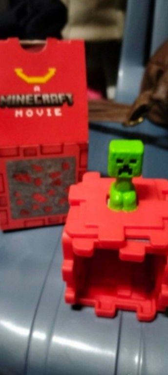 McDonald's Minecraft Fry helmet (Category: Character Goods) located in Manila. Submitted by rrrrjds (Listing ID 1366219256, Image 3). Description: Fry helmet with codes 200 creeper 100 skeleton 100 take all 350pesos.