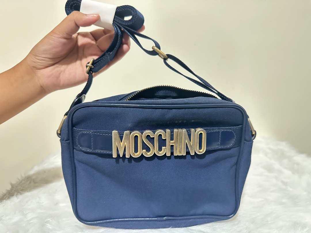 Moschino Blue Synthetic Handbag
