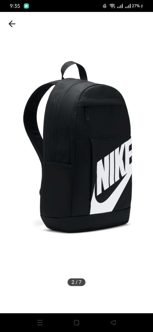 Nike Elemental Backpack (Category: Backpacks) located in Manila. Submitted by keepgrind2023 (Listing ID 1373001328, Image 2). Description: Nike Elemental Backpack 21L.