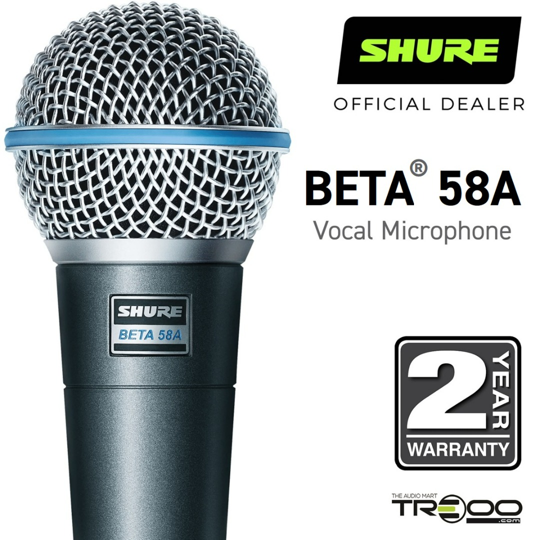 [Official] Shure Beta 58A Supercardioid Dynamic Vocal XLR Handheld ...