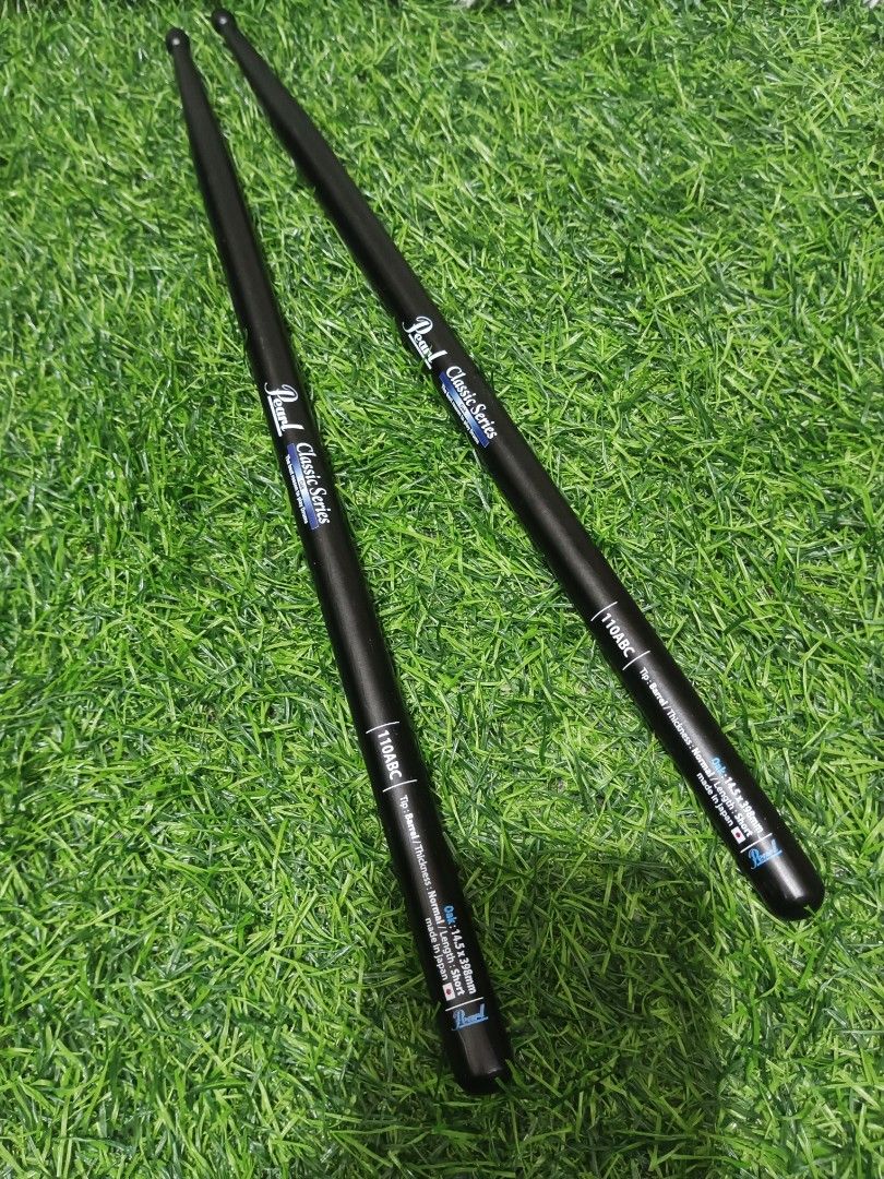 Pearl Drumsticks Pair 110ABC (Category: Musical Instruments) located in San Pablo. Submitted by xamthing_cute (Listing ID 1373013332, Image 1). Description: Pearl Drumsticks Pair 110ABC -oak black lacquer -like new MOD: Flash Express only (buyer's expense) MOP: GCash (payment first before shipping), NO COD.
