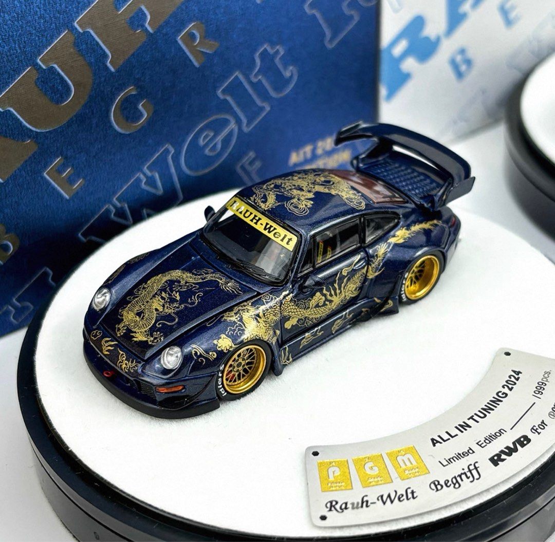 PGM Porsche RWB 930 Midnight Blue Dragon AIT 2024 Special Edition