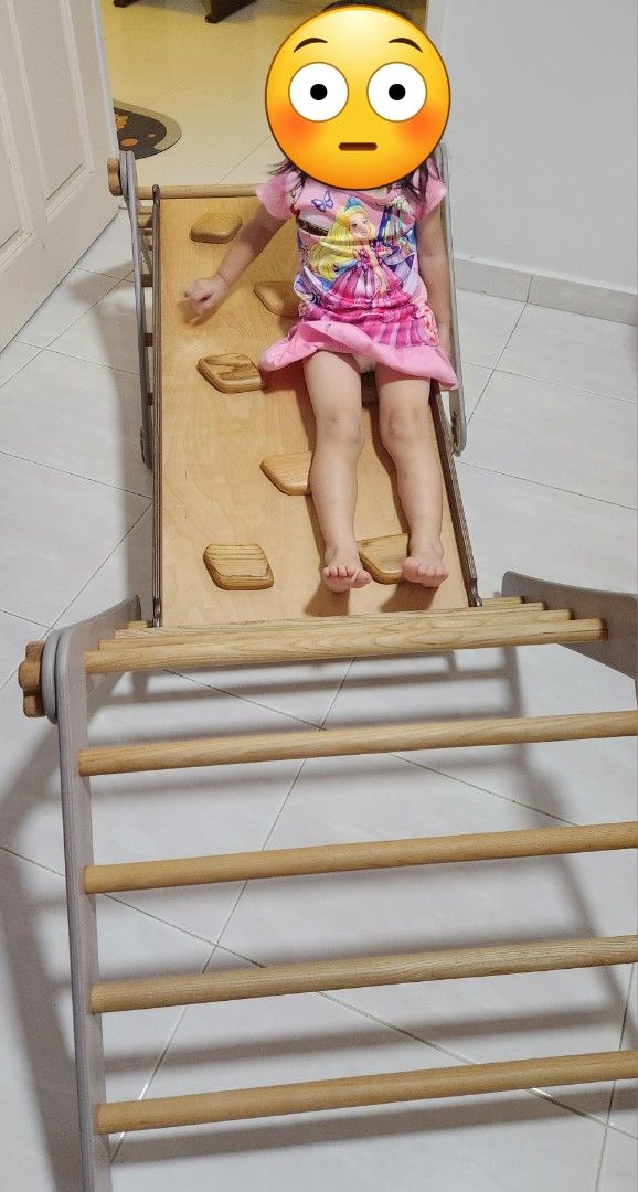 Pikler with slide (Category: Infant Playtime) located in Singapore. Submitted by jeylia28 (Listing ID 1373051614, Image 2). Description: .