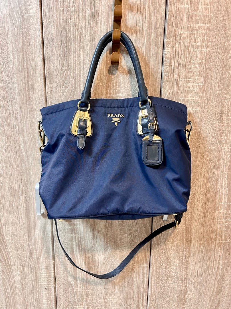 PRADA 2-WAY TESSUTO NYLON TOTE BAG (Category: Luxury Bags & Wallets) located in Cebu City. Submitted by shop.bydee (Listing ID 1373003275, Image 1). Description: PRADA 2-WAY TESSUTO NYLON TOTE BAG •Authentic •RFS: Rarely used •Price Negotiable .