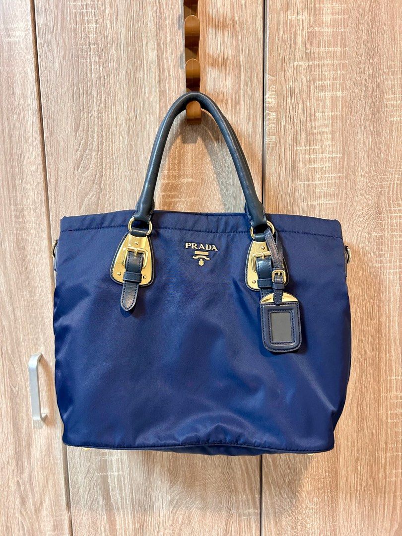 PRADA 2-WAY TESSUTO NYLON TOTE BAG (Category: Luxury Bags & Wallets) located in Cebu City. Submitted by shop.bydee (Listing ID 1373003275, Image 2). Description: PRADA 2-WAY TESSUTO NYLON TOTE BAG •Authentic •RFS: Rarely used •Price Negotiable .