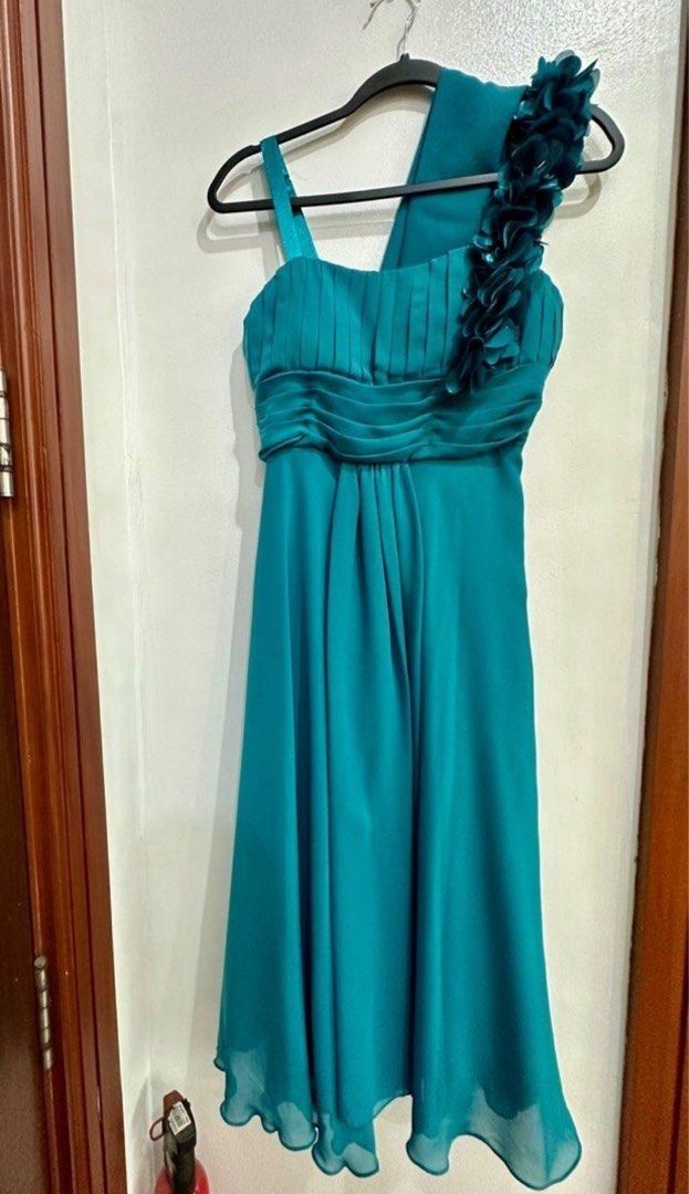Shein Teal Dress (Category: Dresses) located in Mandaluyong City. Submitted by jenvm (Listing ID 1373038556, Image 1). Description: The color may be different from picture to actual dress. .