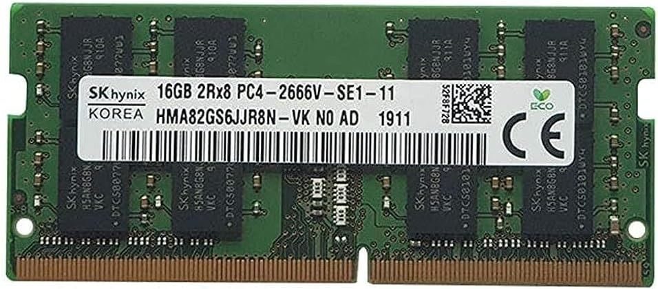 SK HYNIX 16GB 2RX8 DDR4 SO-DIMM PC4-21300 2666MHZ Memory Module (Category: Computer Parts) located in Singapore. Submitted by xsilery (Listing ID 1372911778, Image 1). Description: ## About the Item The item is an SK HYNIX 16GB 2RX8 DDR4 SO-DIMM Memory Module. This module features a total capacity of 16GB, operates at a speed of 2666MHz (PC4-21300), and uses the SO-DIMM form factor, making it suitable for laptops and compact systems. It is a dual