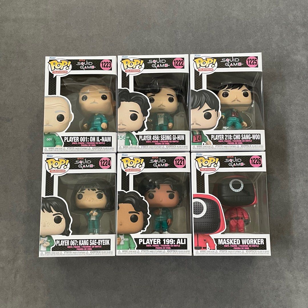 Squid Game Funko (Full Set) (Category: Designer & Blind Box Toys) located in Quezon City. Submitted by mixnmatchmnl (Listing ID 1373032692, Image 1). Description: .