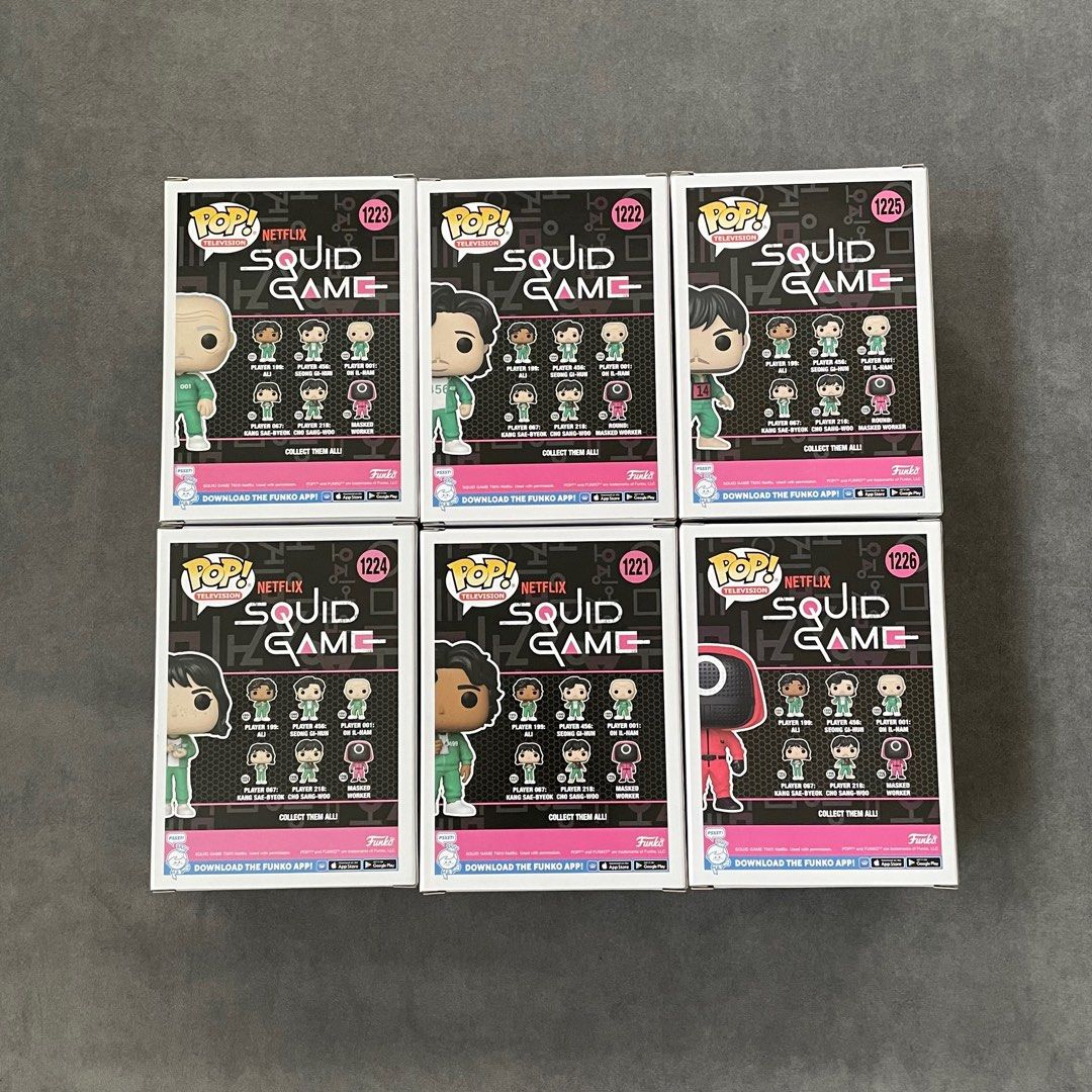 Squid Game Funko (Full Set) (Category: Designer & Blind Box Toys) located in Quezon City. Submitted by mixnmatchmnl (Listing ID 1373032692, Image 3). Description: .