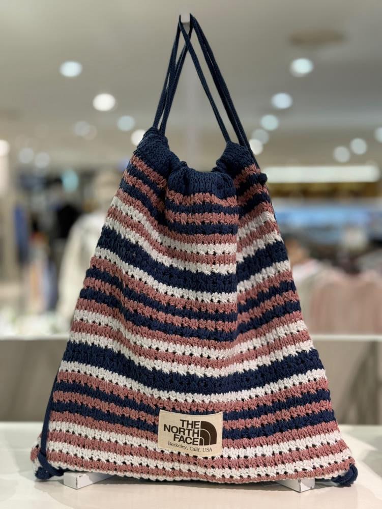 【THE NOTRH FACE】 W CROCHET GYM SACK‐GRAYISH_PINK MZ753 THE NORTH FACE WHITE LABEL - CROCHET GYM SACK – Mañana